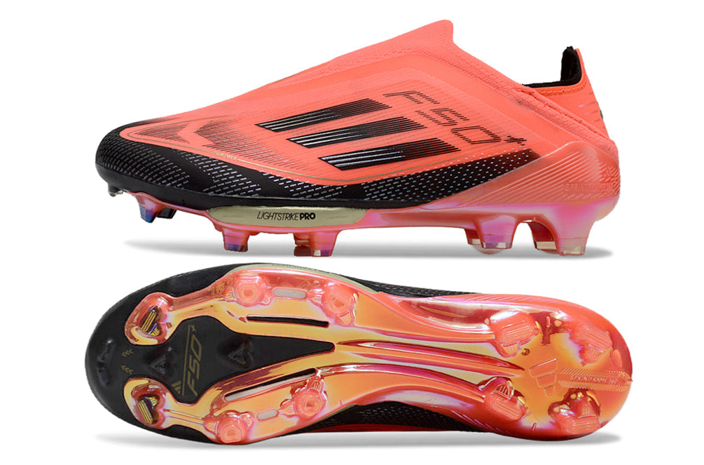 BOTA DE FUTBOL ADIDAS F50+ FG ELITE - NARANJA/NEGRO