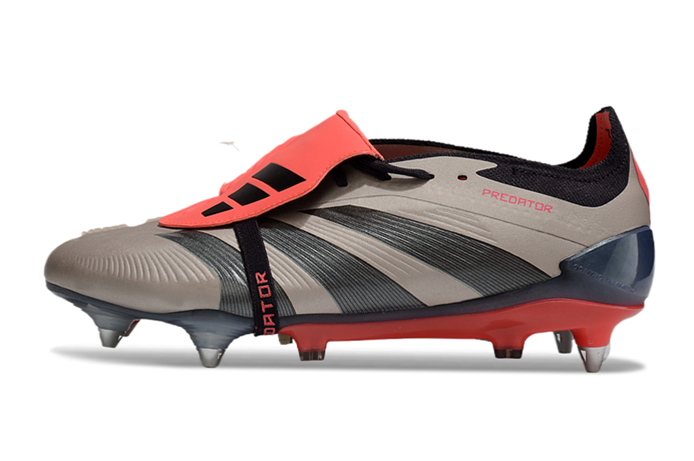 BOTA DE FUTBOL ADIDAS PREDATOR TONGUE SG ELITE- CINZA