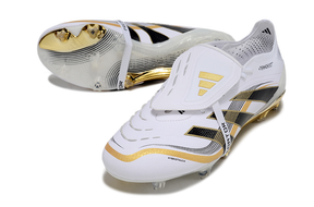BOTA DE FUTBOL ADIDAS PREDATOR TONGUE FG ELITE - BLANCO/DORADA
